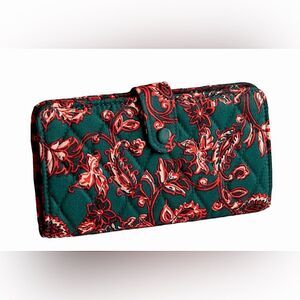 Vera Bradley Tab Wallet in Victorian Vines Premium Cotton